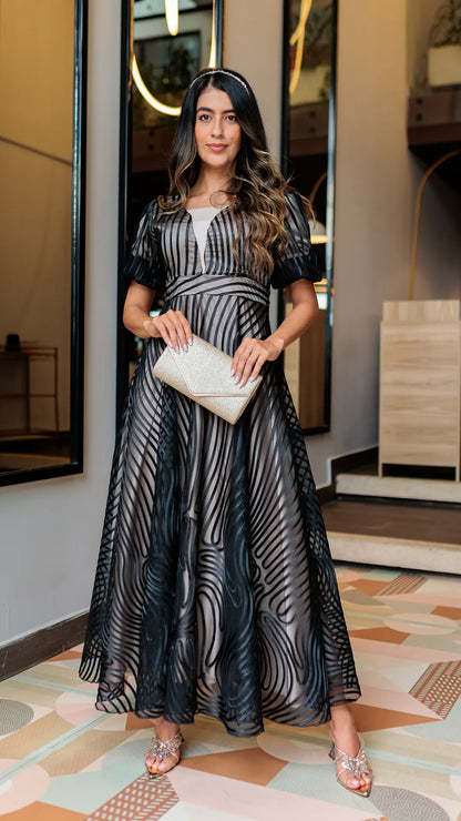 VESTIDO DAMA SESGADO- 023889