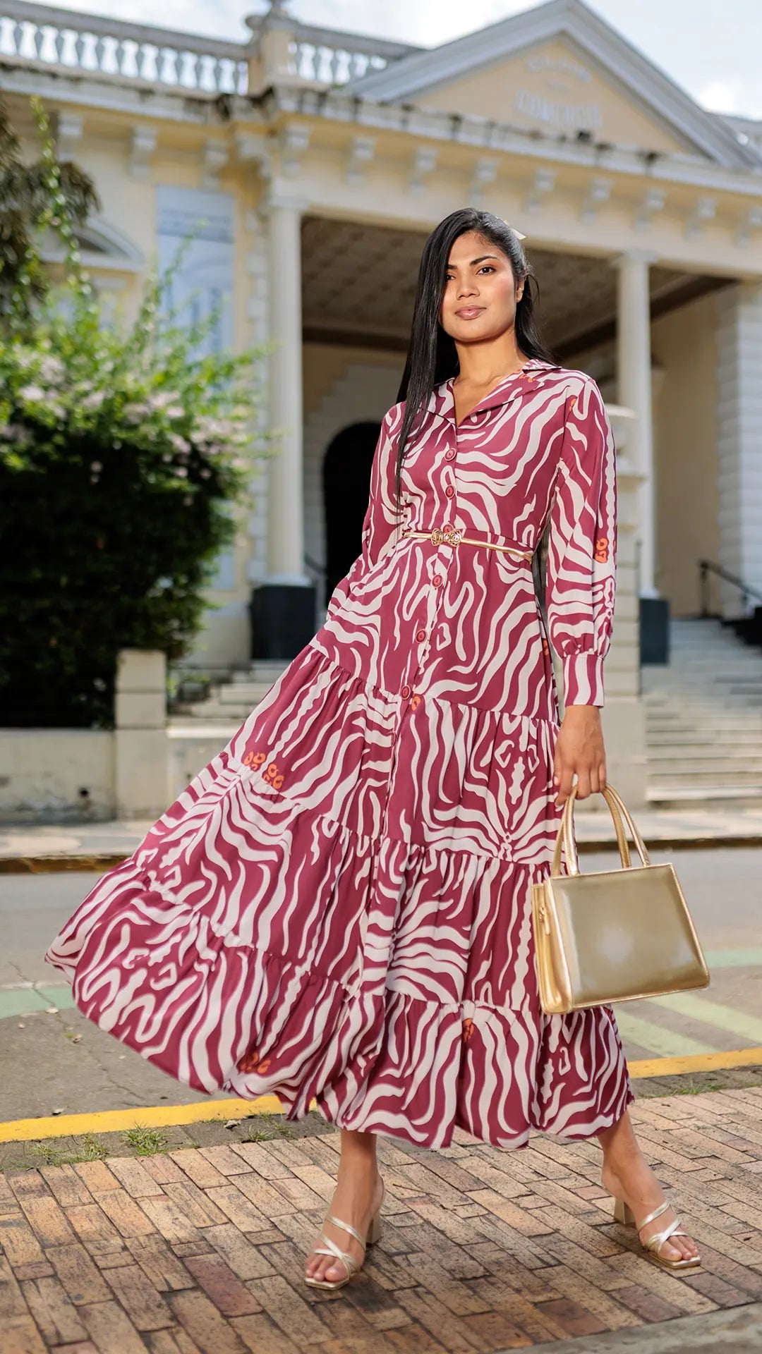 VESTIDO DAMA LARGO- 023890