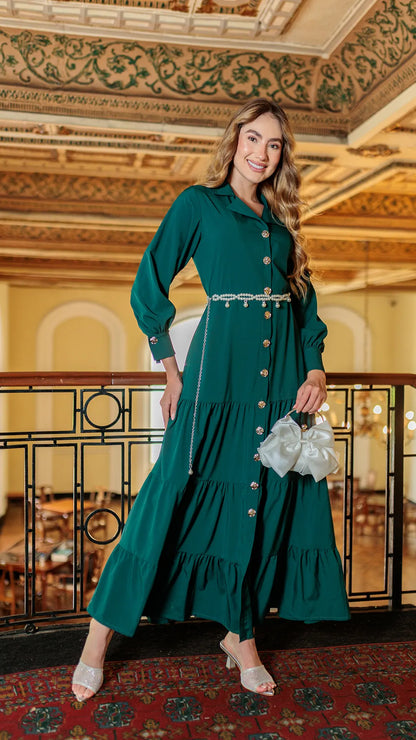 VESTIDO DAMA LARGO GOLAS- 023891