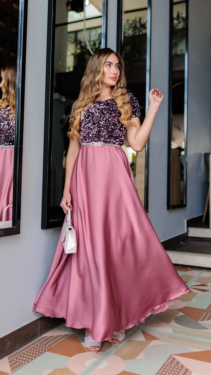 VESTIDO DAMA LENTEJUELA- 023892