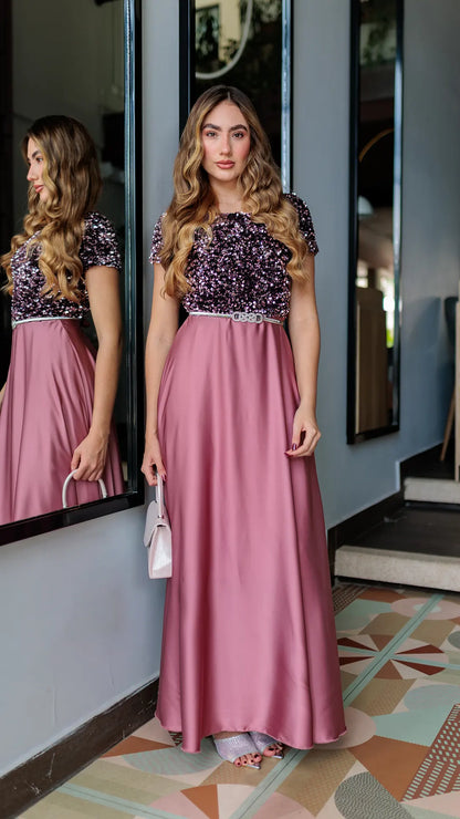 VESTIDO DAMA LENTEJUELA- 023892