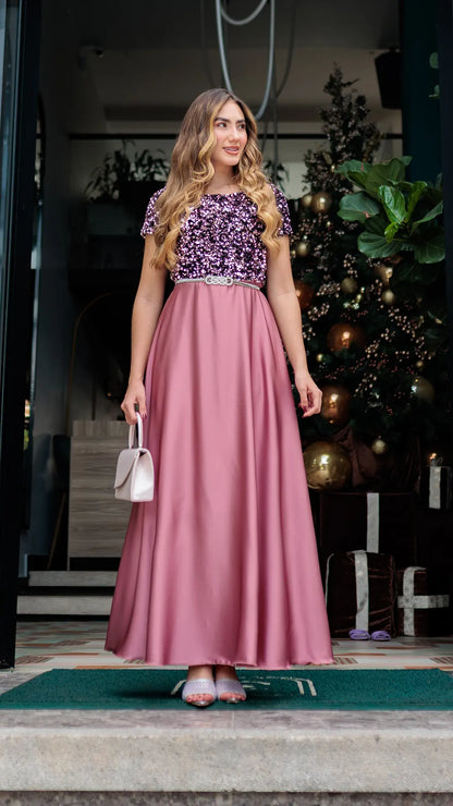 VESTIDO DAMA LENTEJUELA- 023892