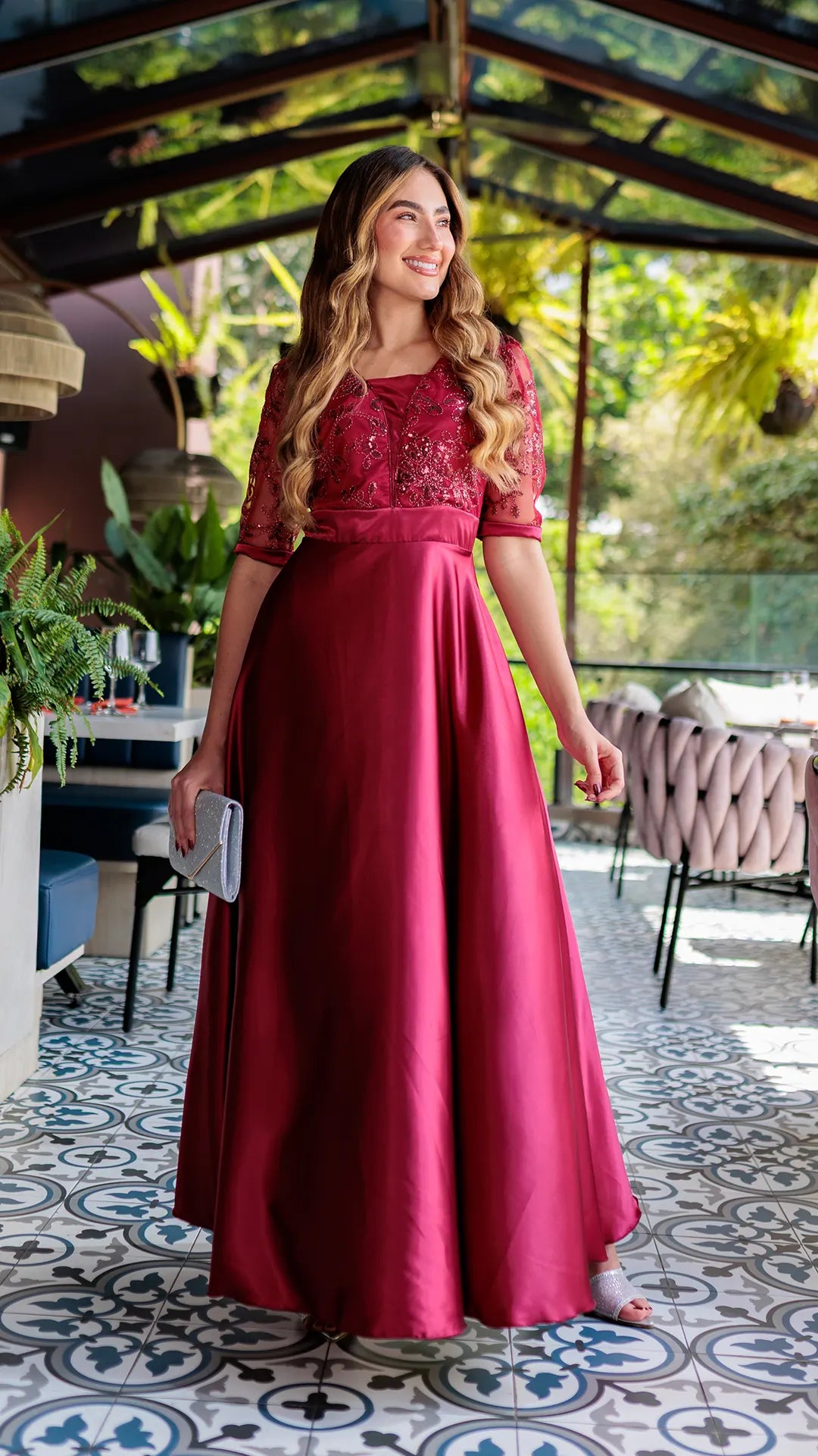 VESTIDO DAMA LARGO- 023899