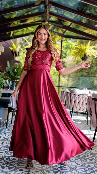 VESTIDO DAMA LARGO- 023899