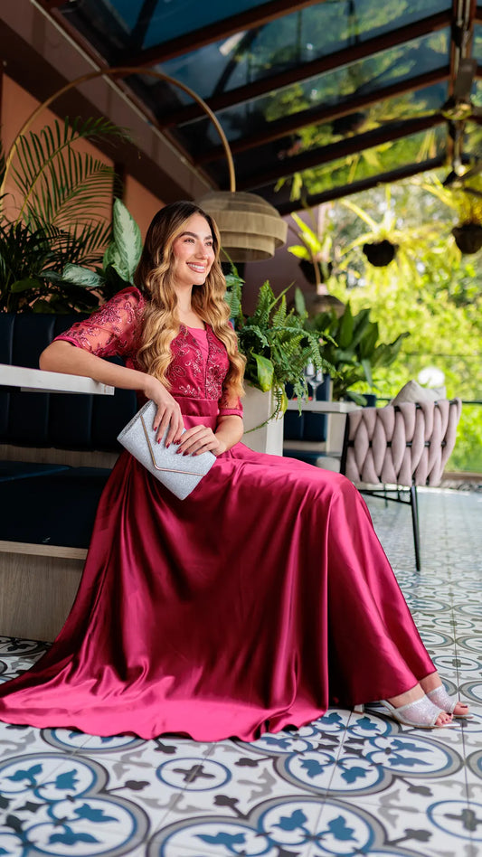 VESTIDO DAMA LARGO- 023899