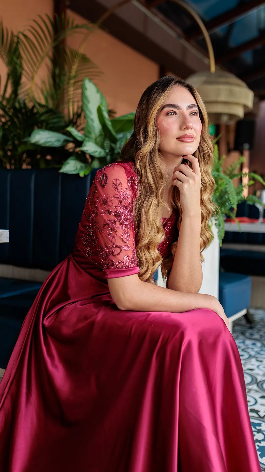 VESTIDO DAMA LARGO- 023899