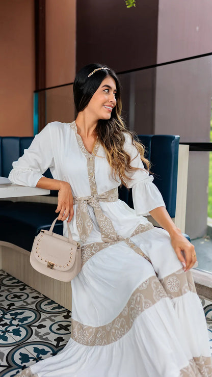 VESTIDO DAMA GOLAS LINO -023901