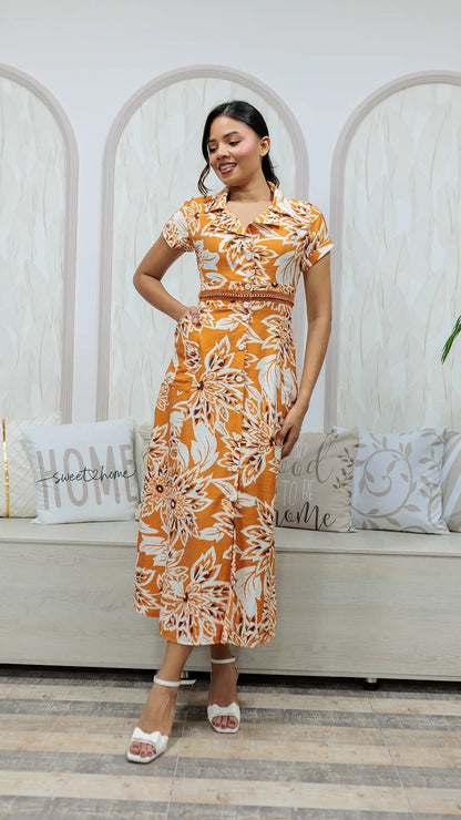 VESTIDO DAMA ESTAMPADO- 023908