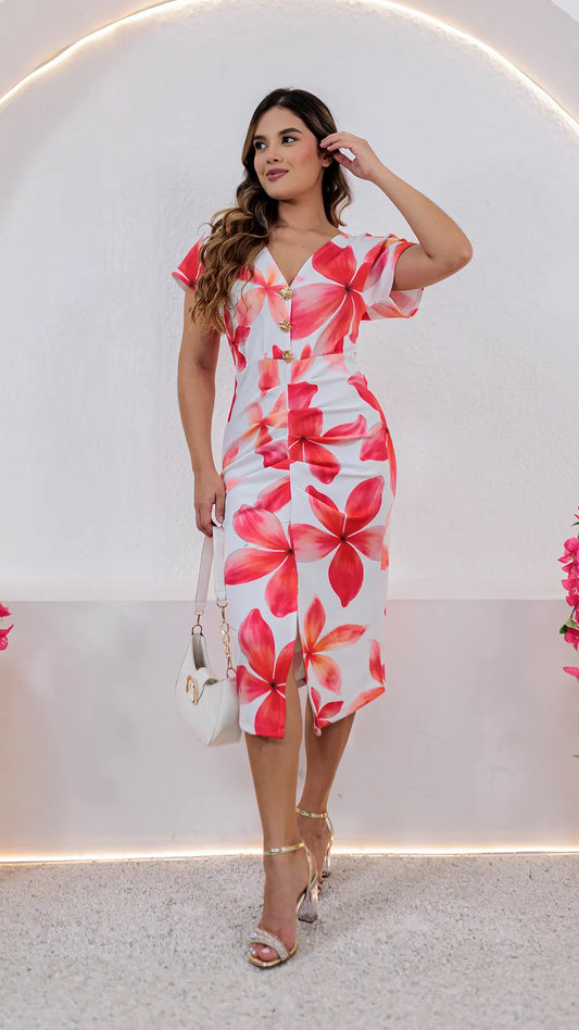 VESTIDO DAMA PLIEGUES- 023914