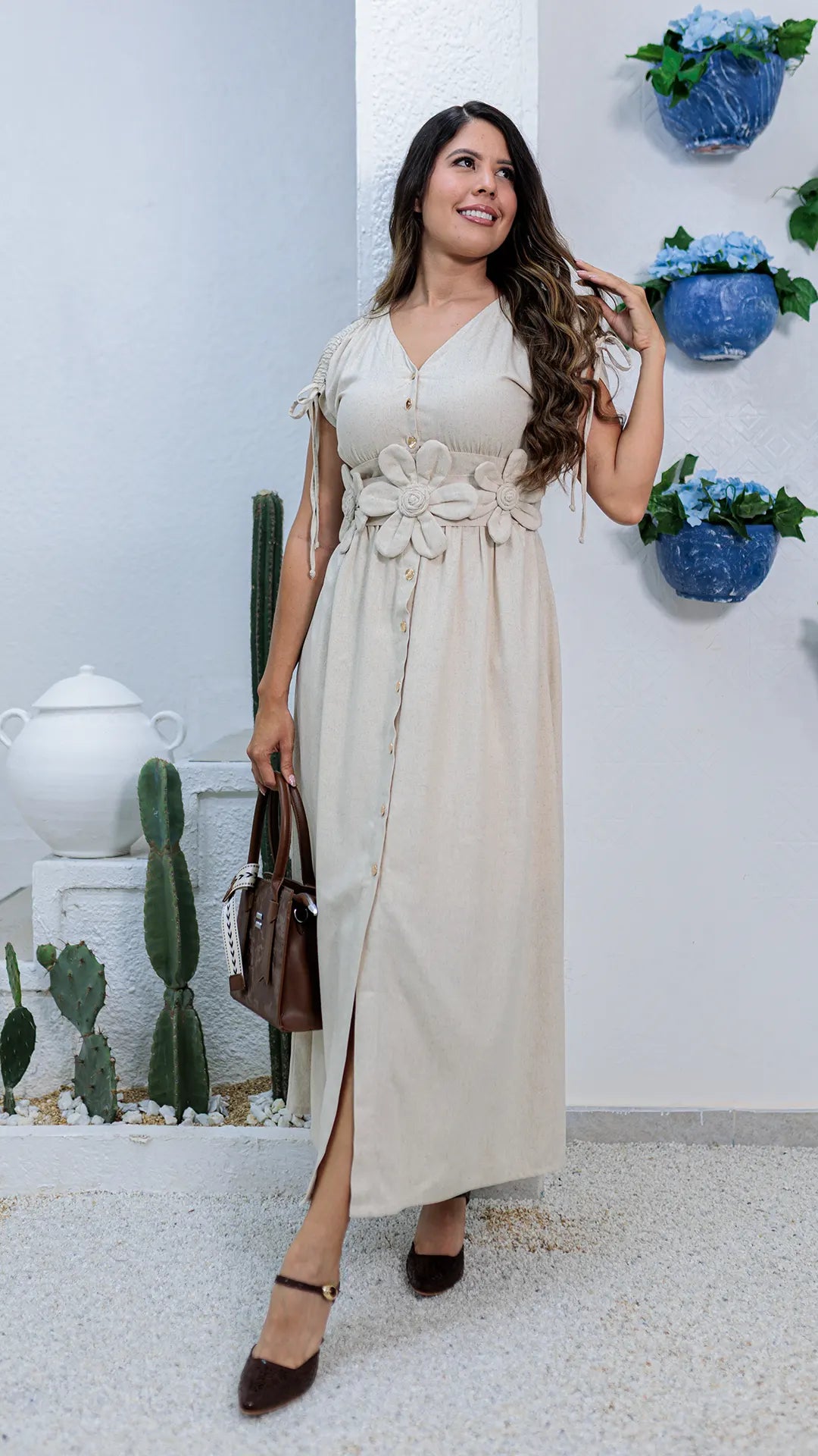 VESTIDO DAMA LARGO- 023923
