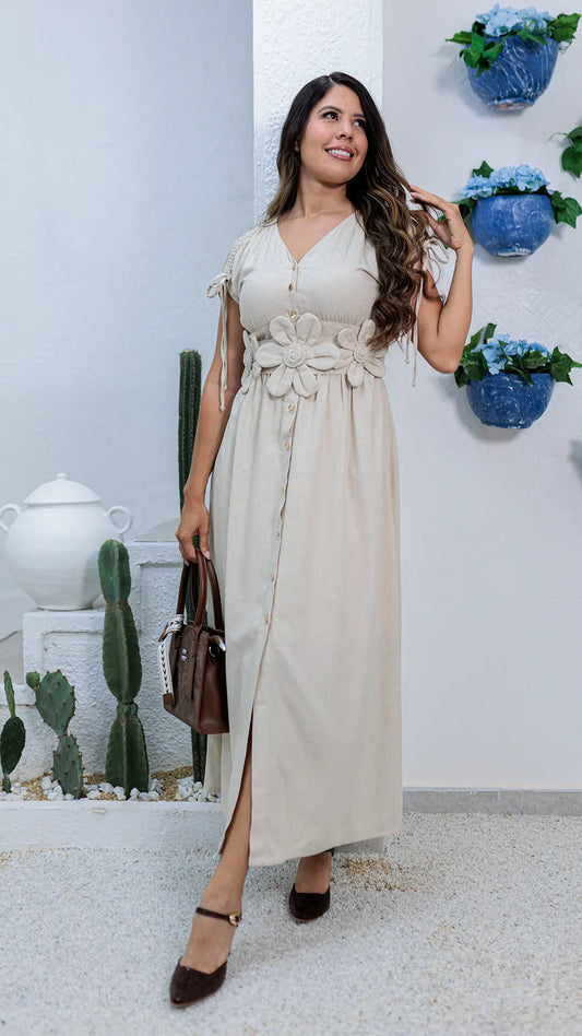 VESTIDO DAMA LARGO- 023923