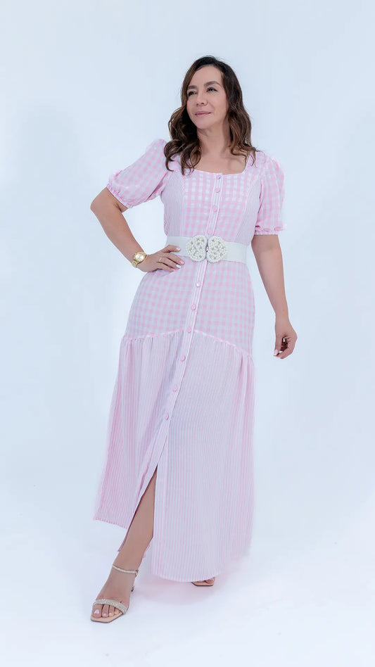 VESTIDO DAMA CUADROS- 023926