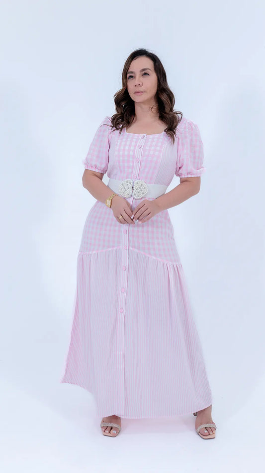 VESTIDO DAMA CUADROS- 023926