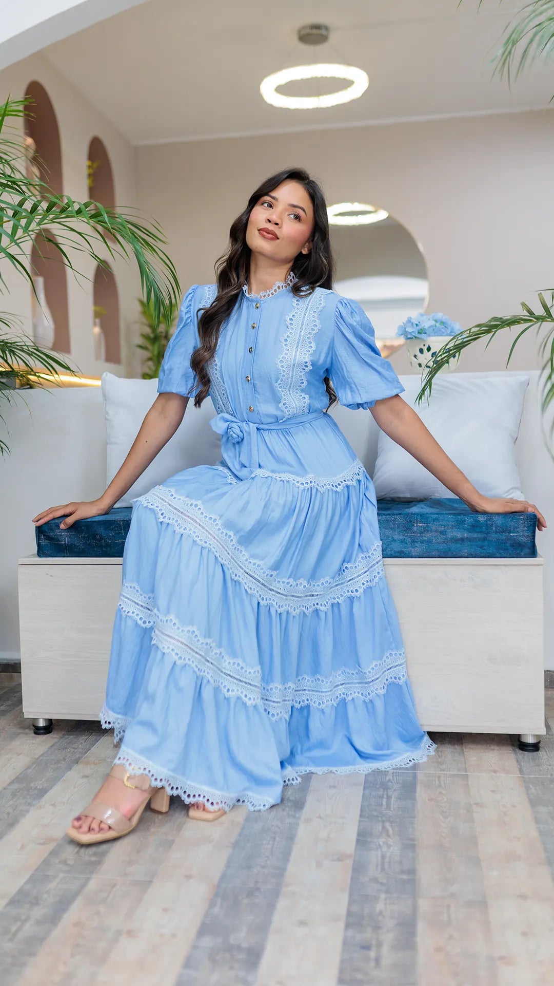 VESTIDO DAMA ENCAJES- 023932