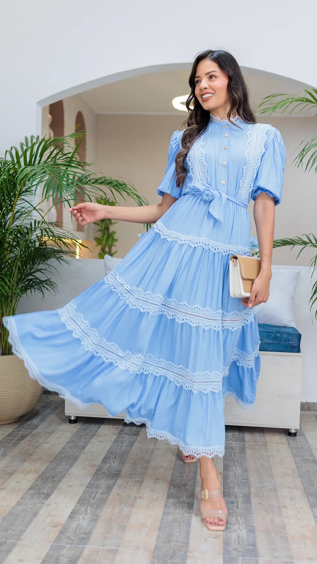 VESTIDO DAMA ENCAJES- 023932