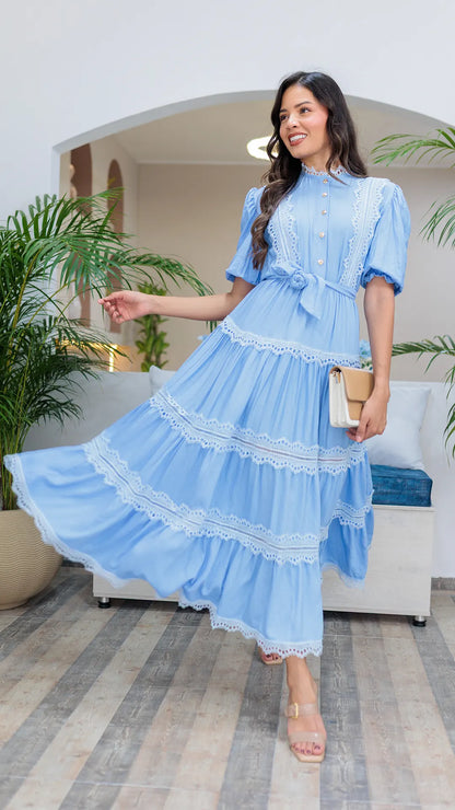 VESTIDO DAMA ENCAJES- 023932