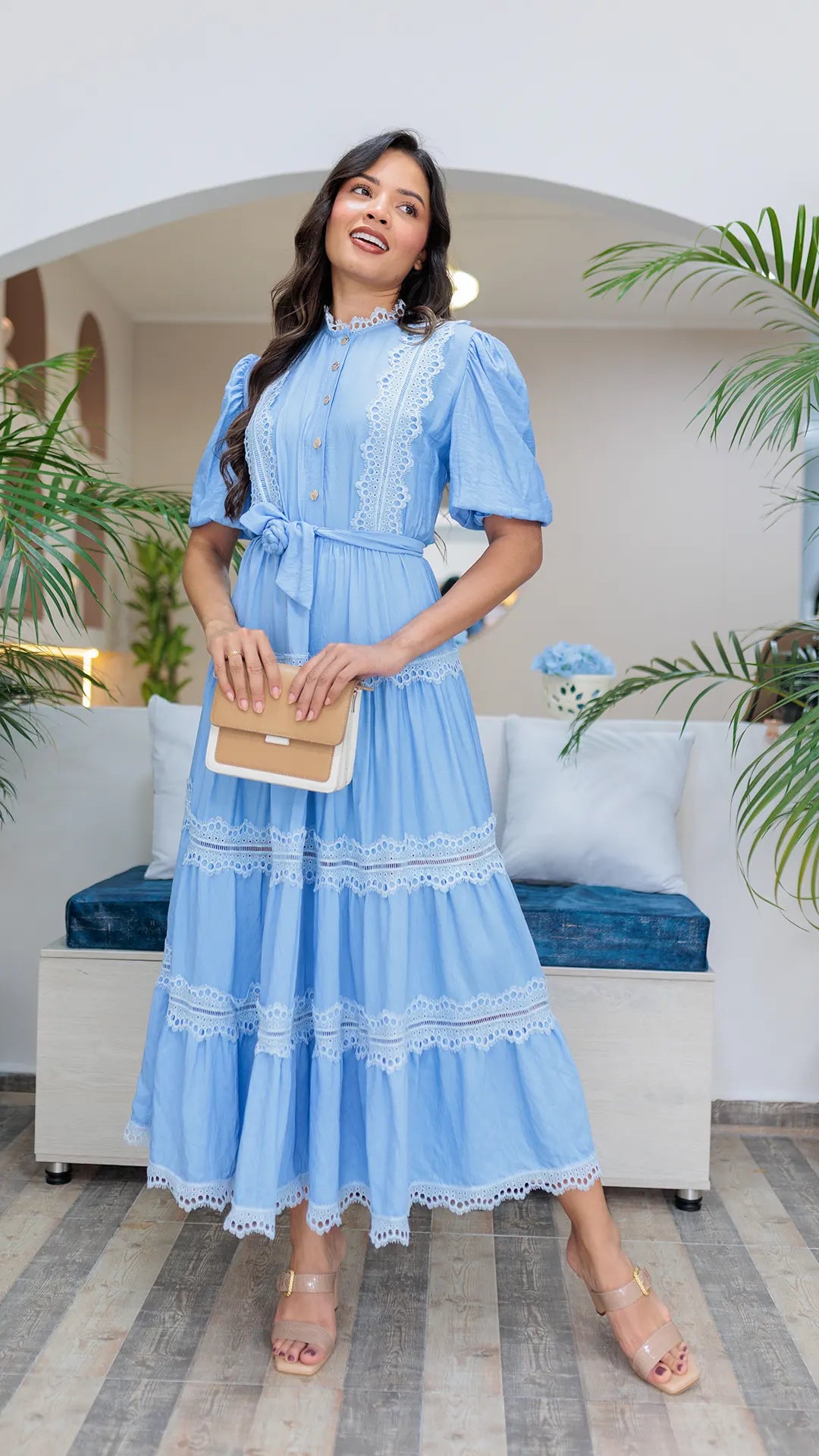 VESTIDO DAMA ENCAJES- 023932