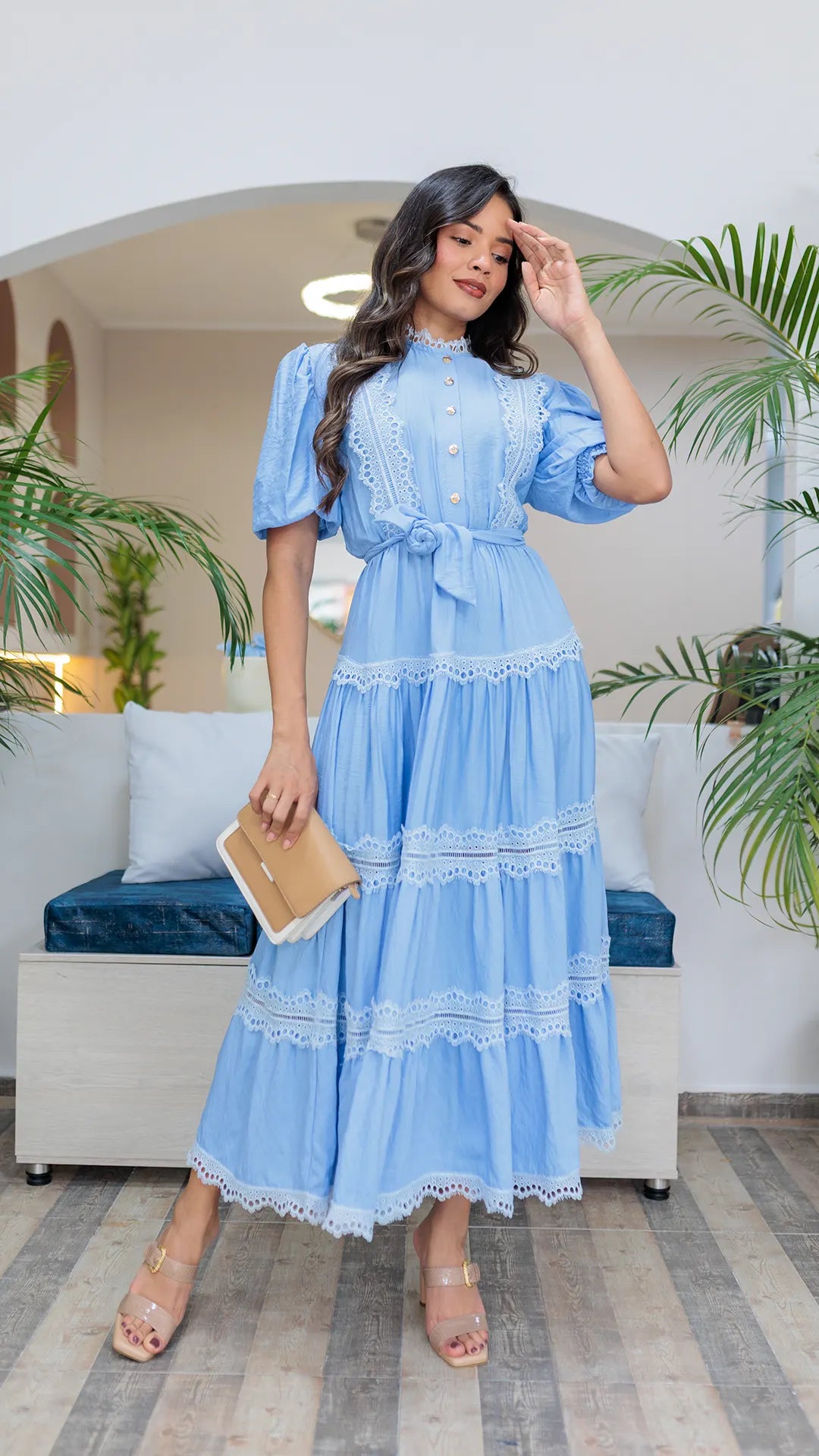 VESTIDO DAMA ENCAJES- 023932