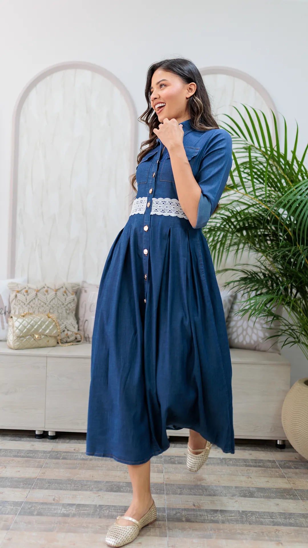 VESTIDO DAMA LARGO- 023935