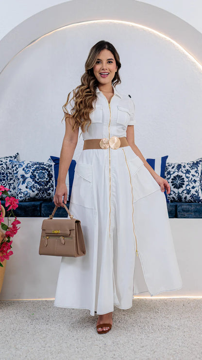 VESTIDO DAMA LARGO- 023937