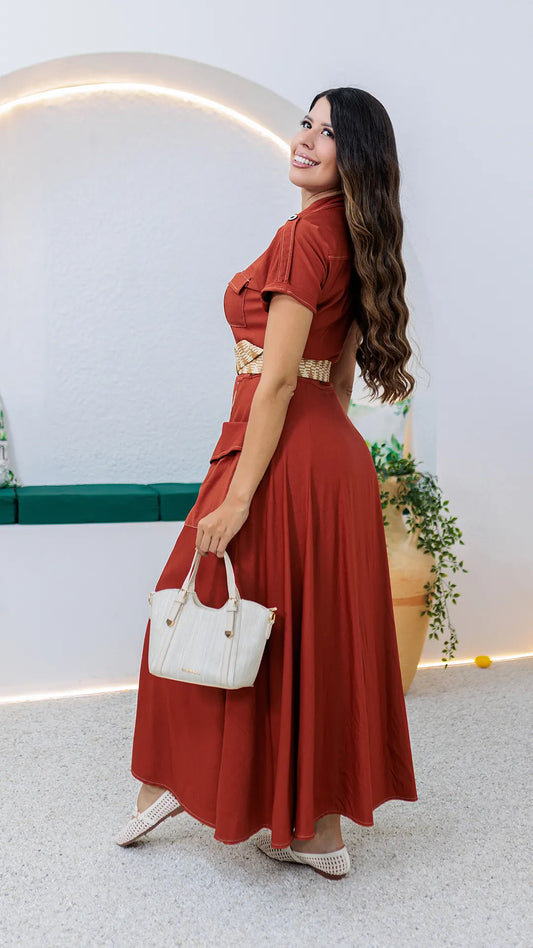 VESTIDO DAMA LARGO- 023937