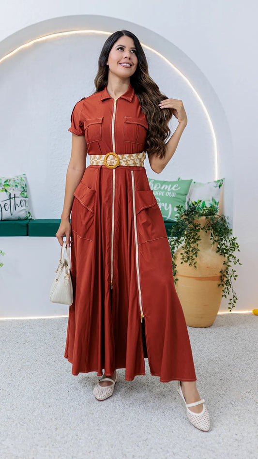 VESTIDO DAMA LARGO- 023937