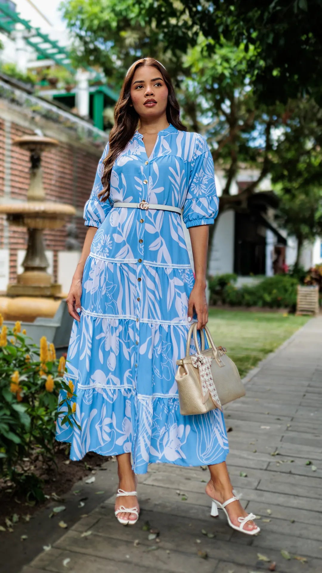 VESTIDO DAMA LARGO- 023943