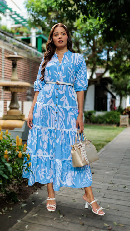 VESTIDO DAMA LARGO- 023943