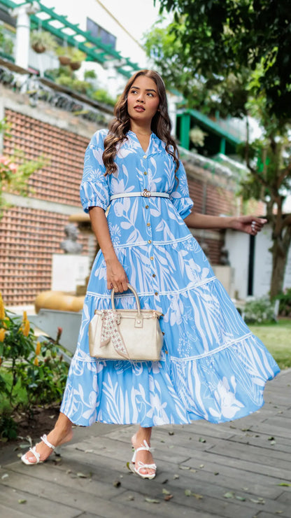 VESTIDO DAMA LARGO- 023943
