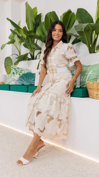 VESTIDO DAMA REBORDADO- 023952