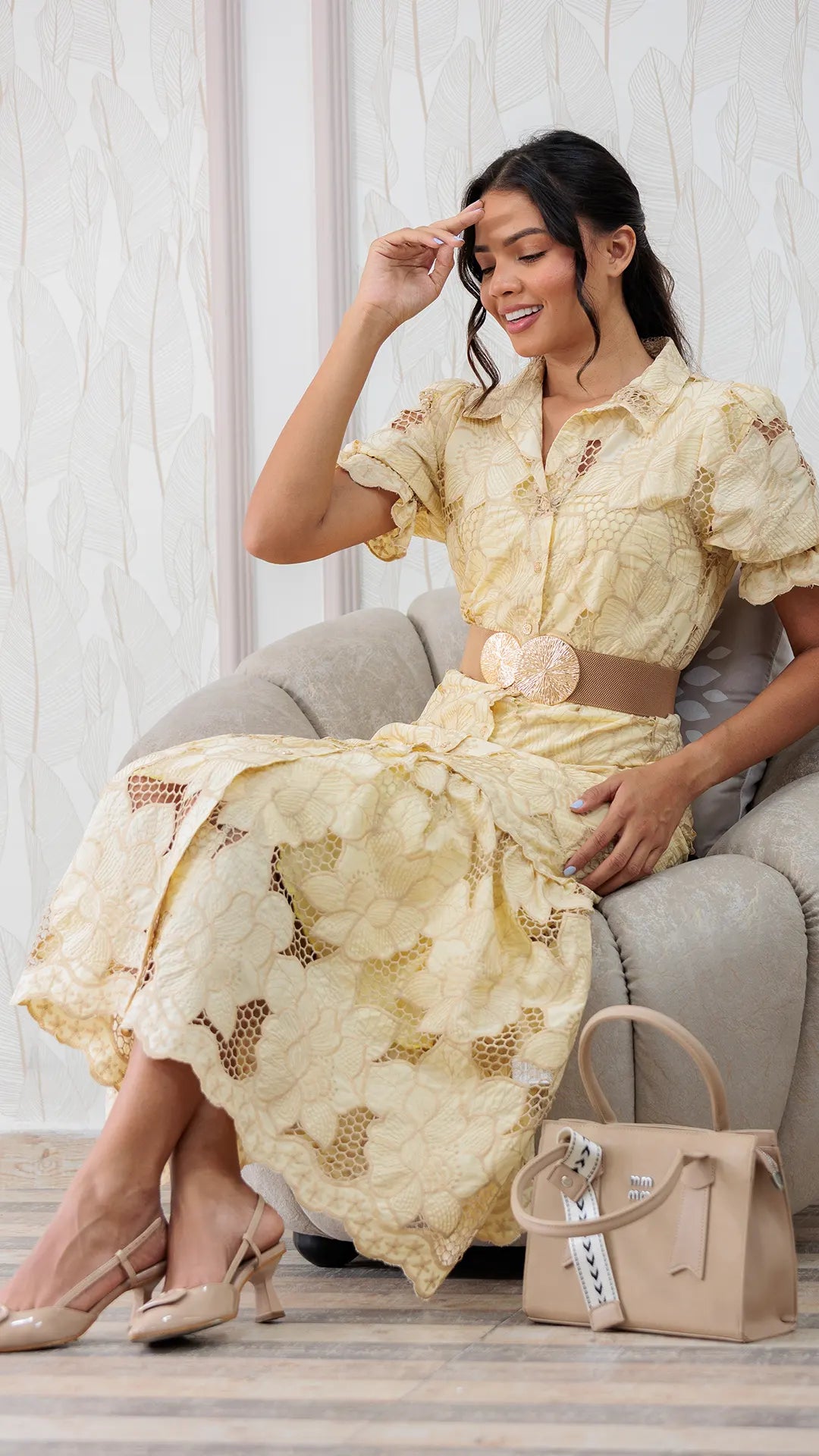 VESTIDO DAMA REBORDADO- 023952