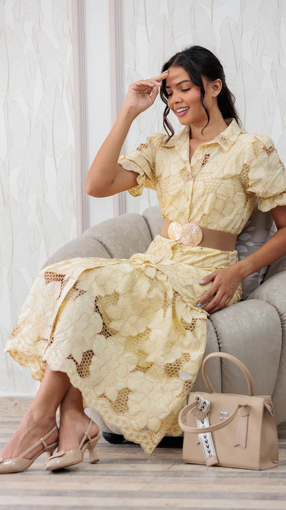 VESTIDO DAMA REBORDADO- 023952