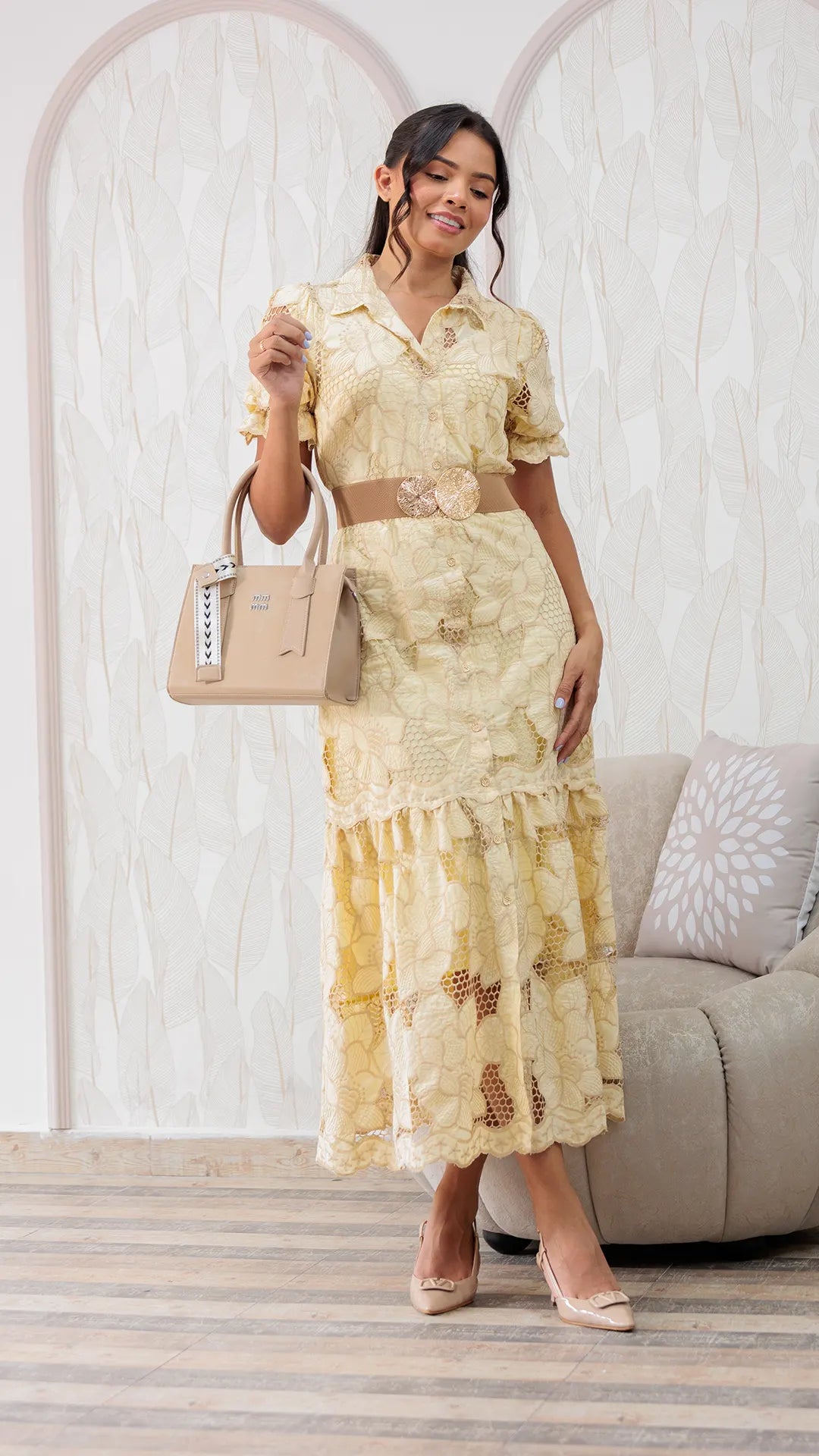 VESTIDO DAMA REBORDADO- 023952
