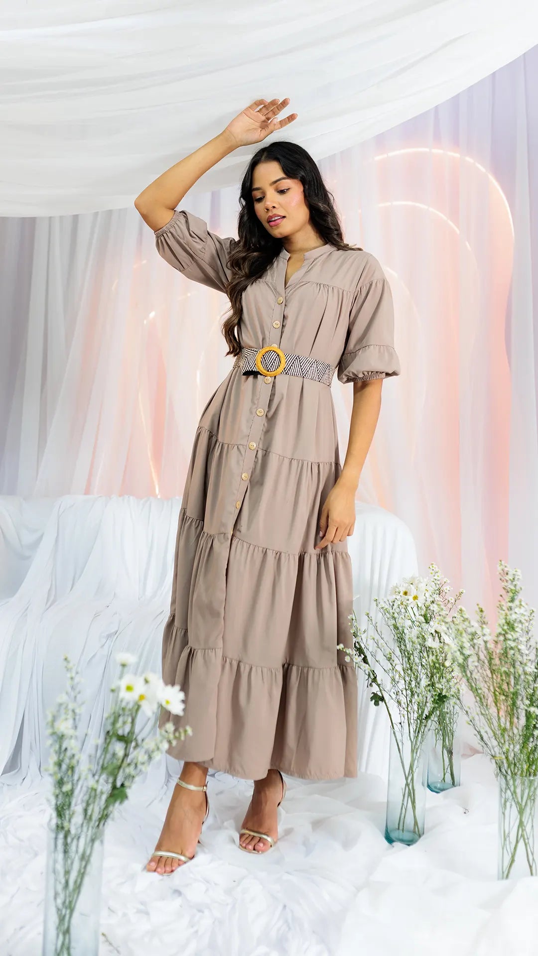 VESTIDO DAMA LARGO- 023967