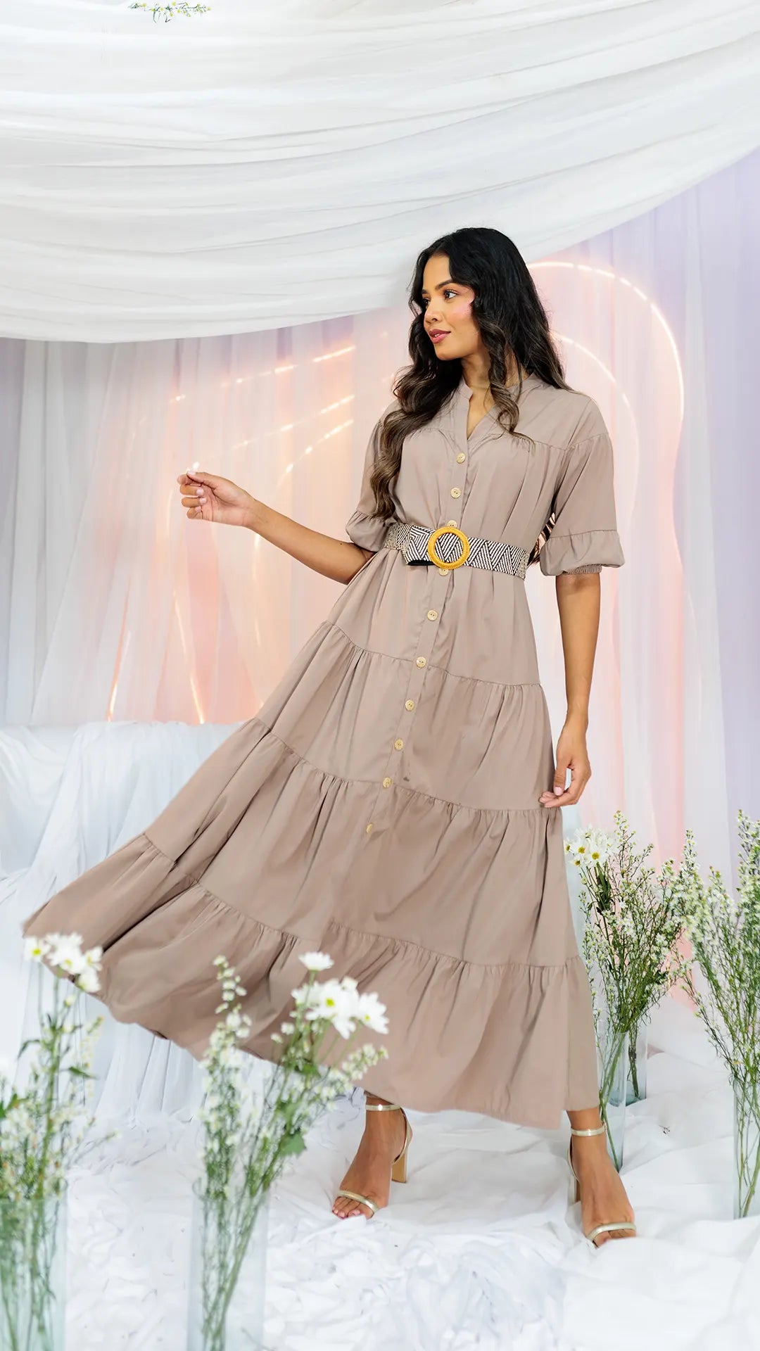 VESTIDO DAMA LARGO- 023967
