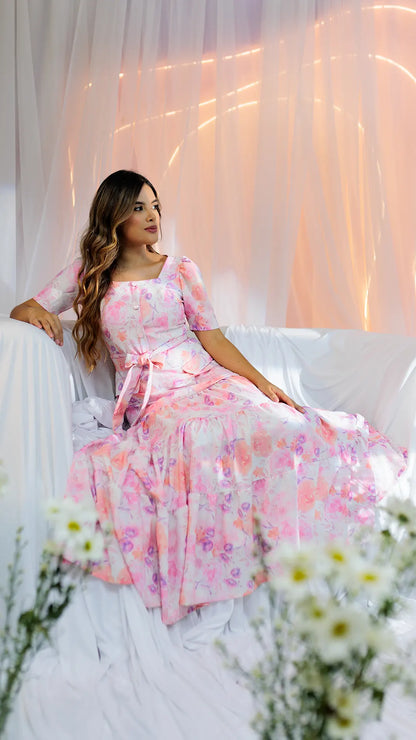 VESTIDO DAMA LARGO- 023957