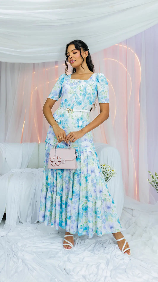 VESTIDO DAMA LARGO- 023957