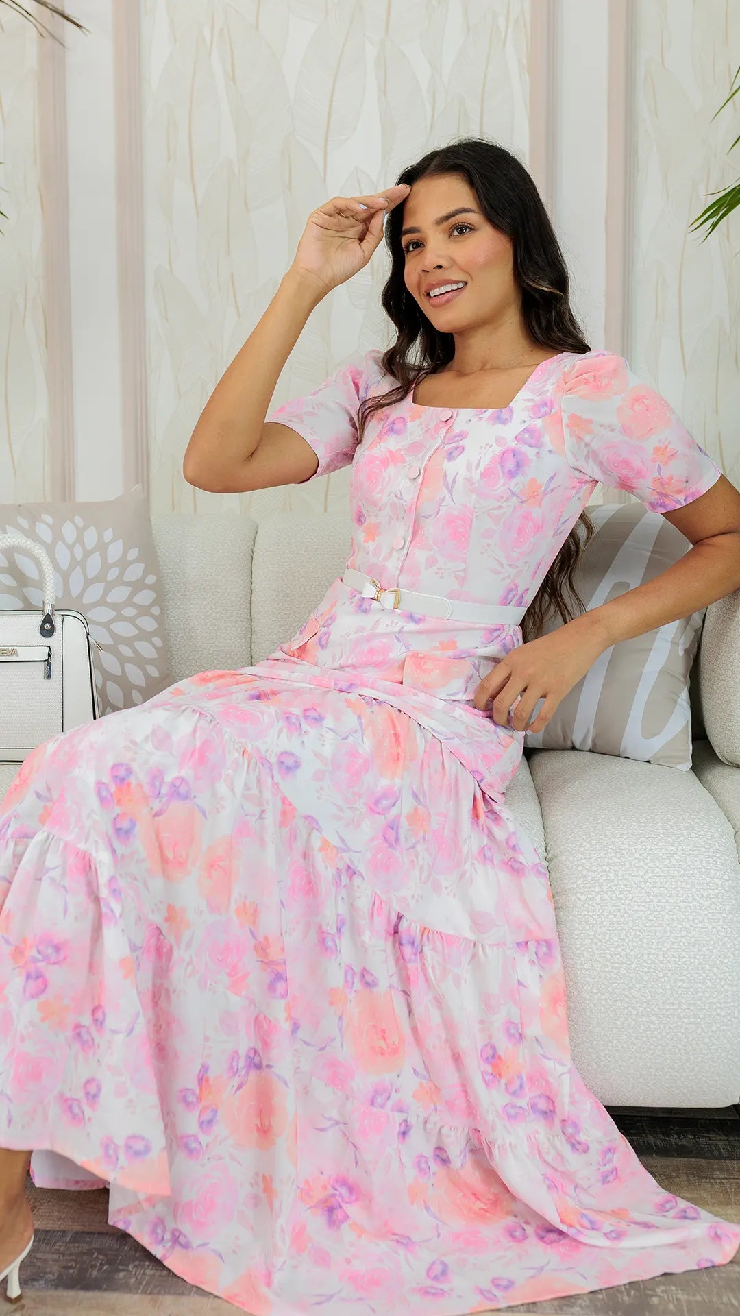 VESTIDO DAMA LARGO- 023957