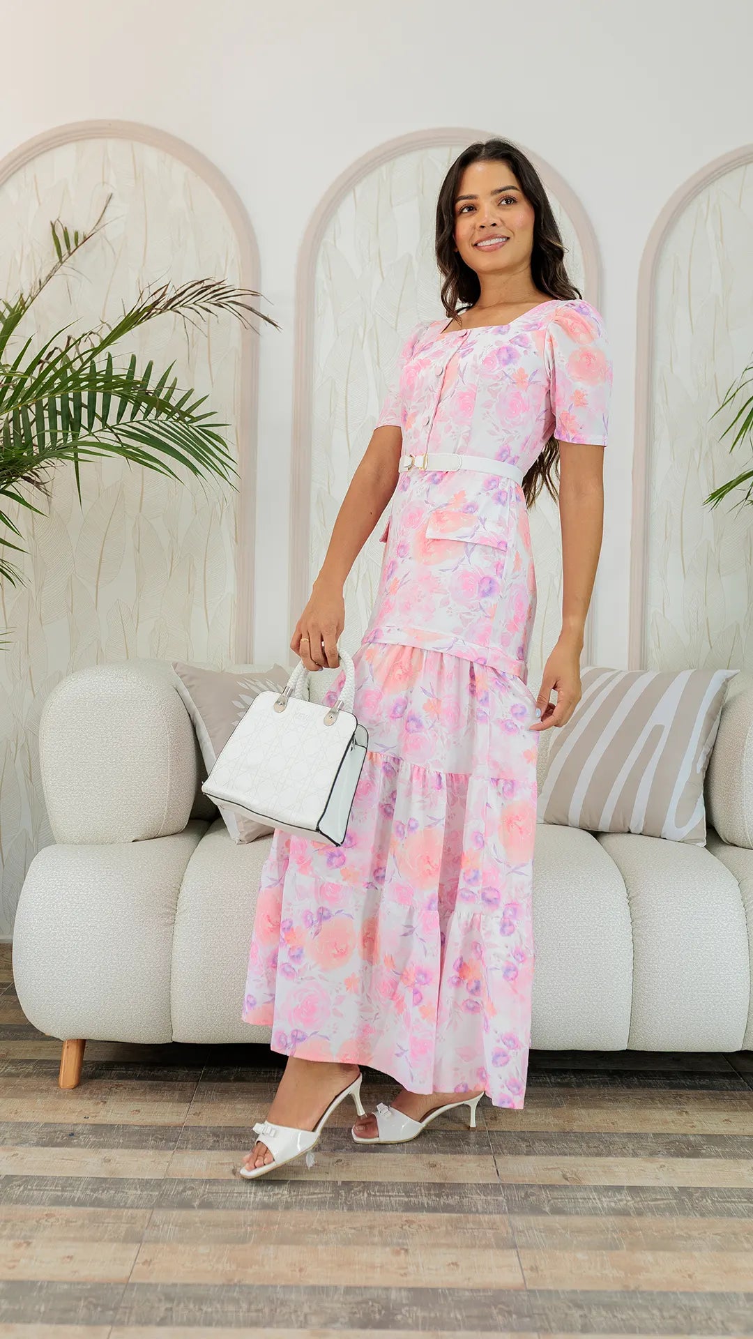 VESTIDO DAMA LARGO- 023957