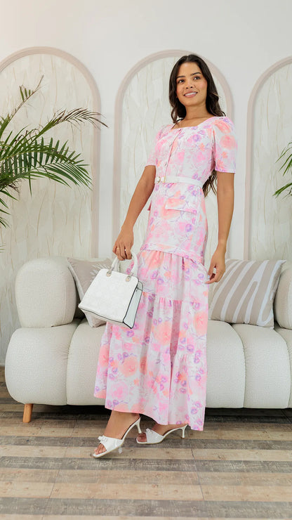 VESTIDO DAMA LARGO- 023957