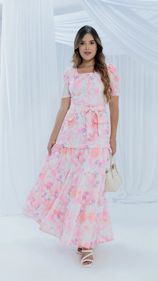 VESTIDO DAMA LARGO- 023957