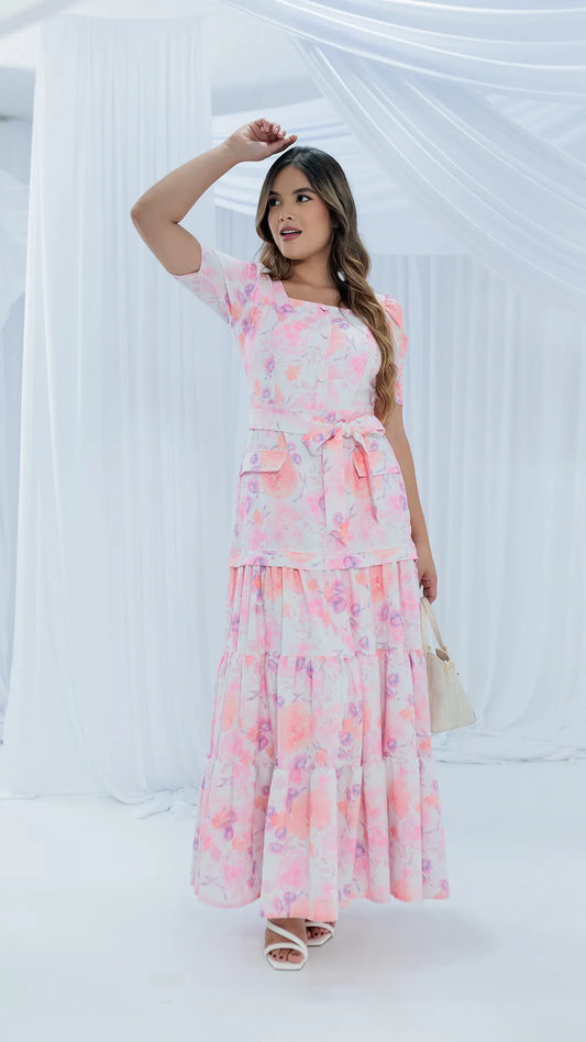 VESTIDO DAMA LARGO- 023957