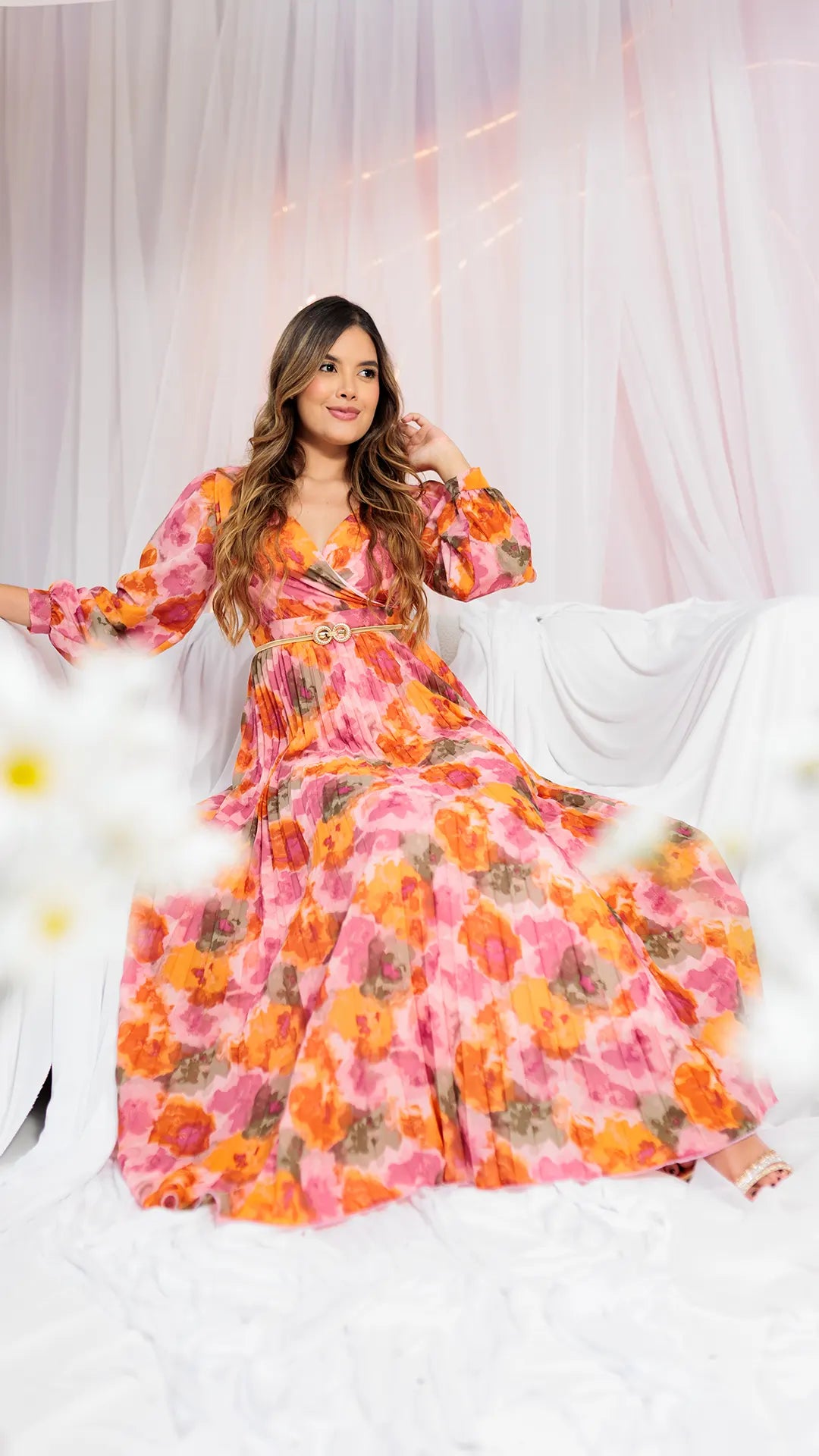 VESTIDO DAMA PLISADO- 023961