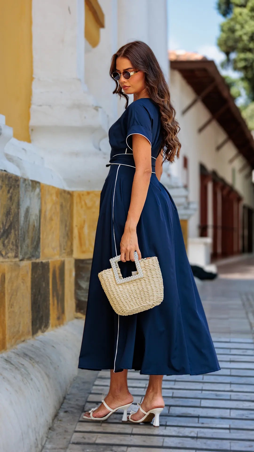 VESTIDO DAMA PLIEGUES- 023976