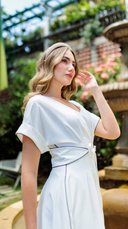VESTIDO DAMA PLIEGUES- 023976