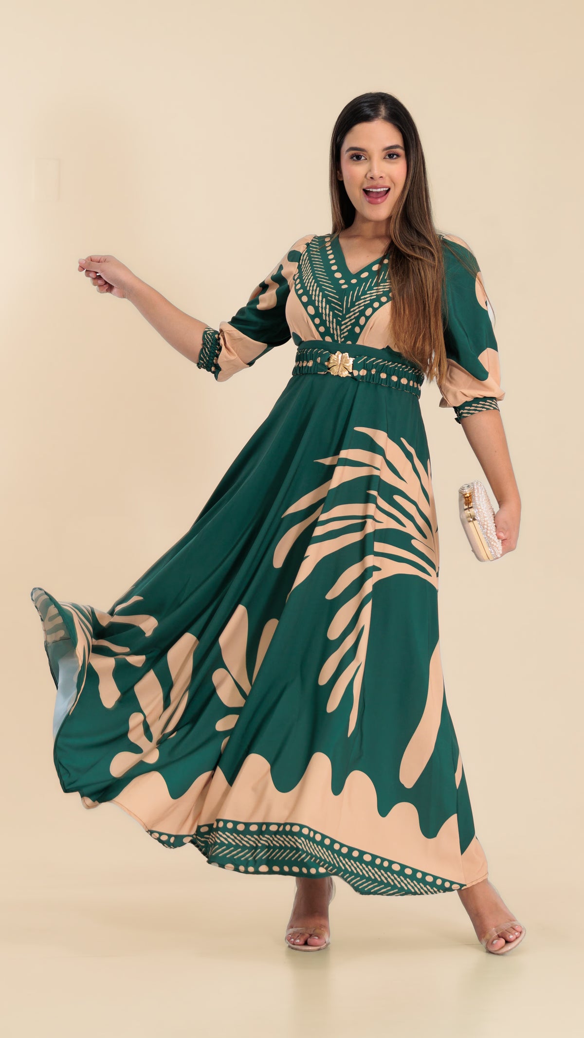 VESTIDO DAMA LARGO- 023983