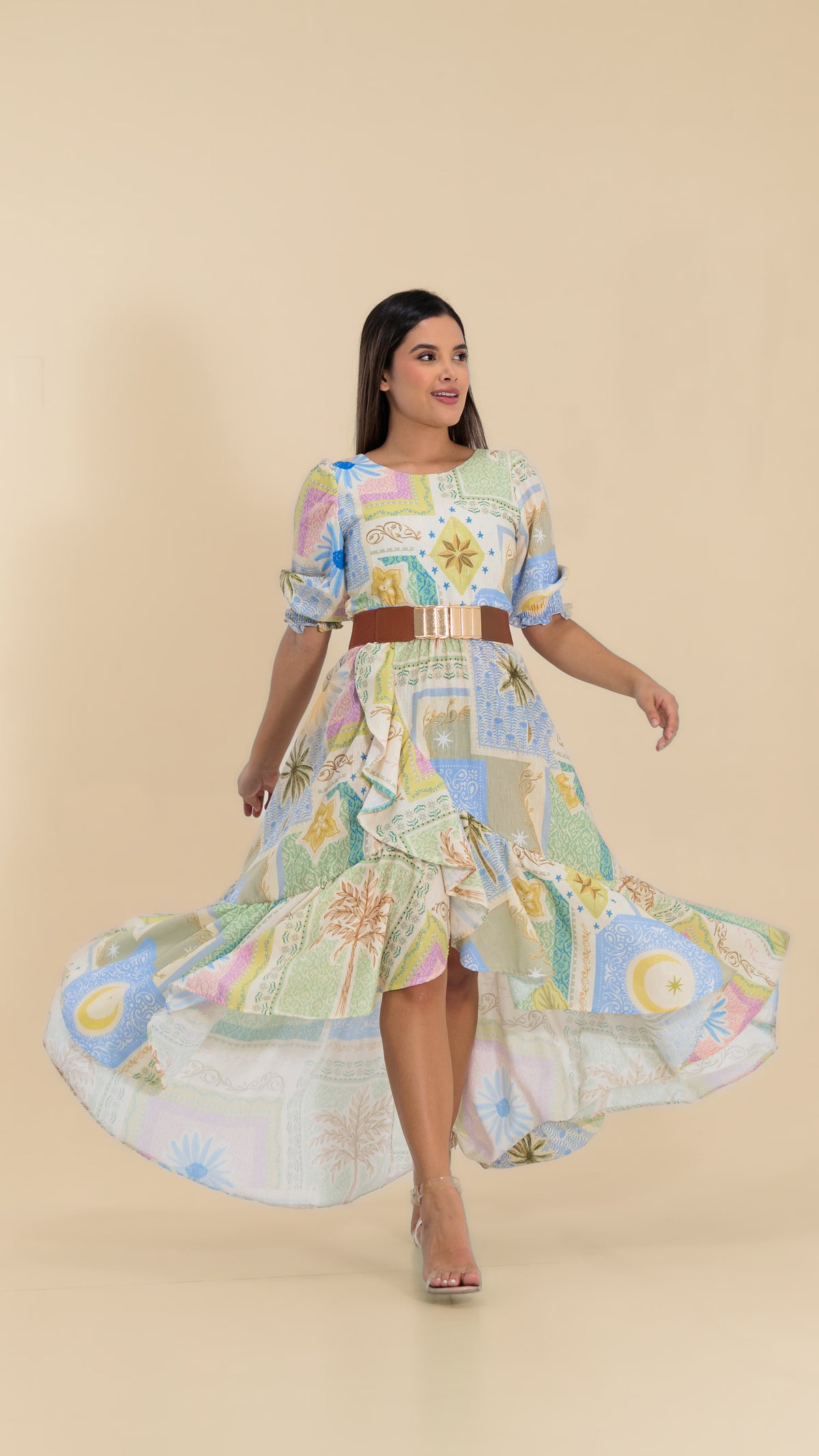 VESTIDO DAMA LINO- 023989