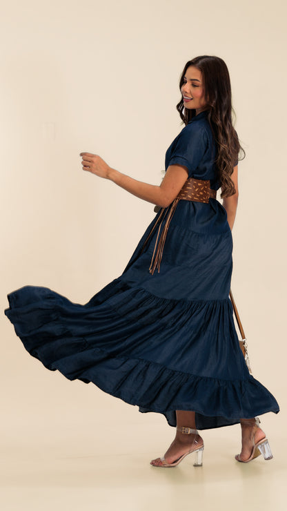 VESTIDO DAMA TENCEL- 024014