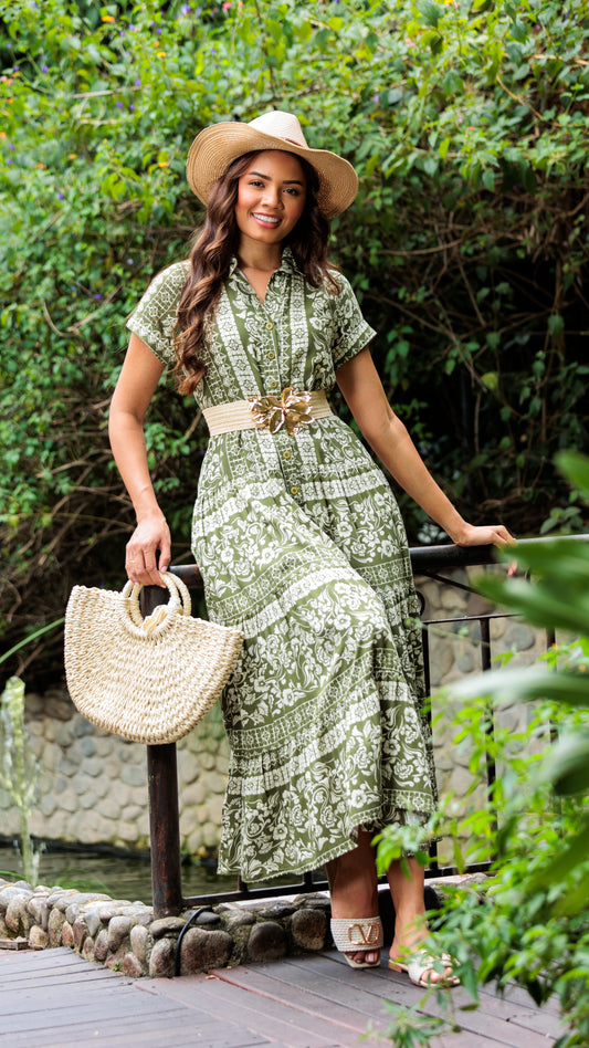 VESTIDO DAMA MAXI RAYON  | MADAN F | 024015
