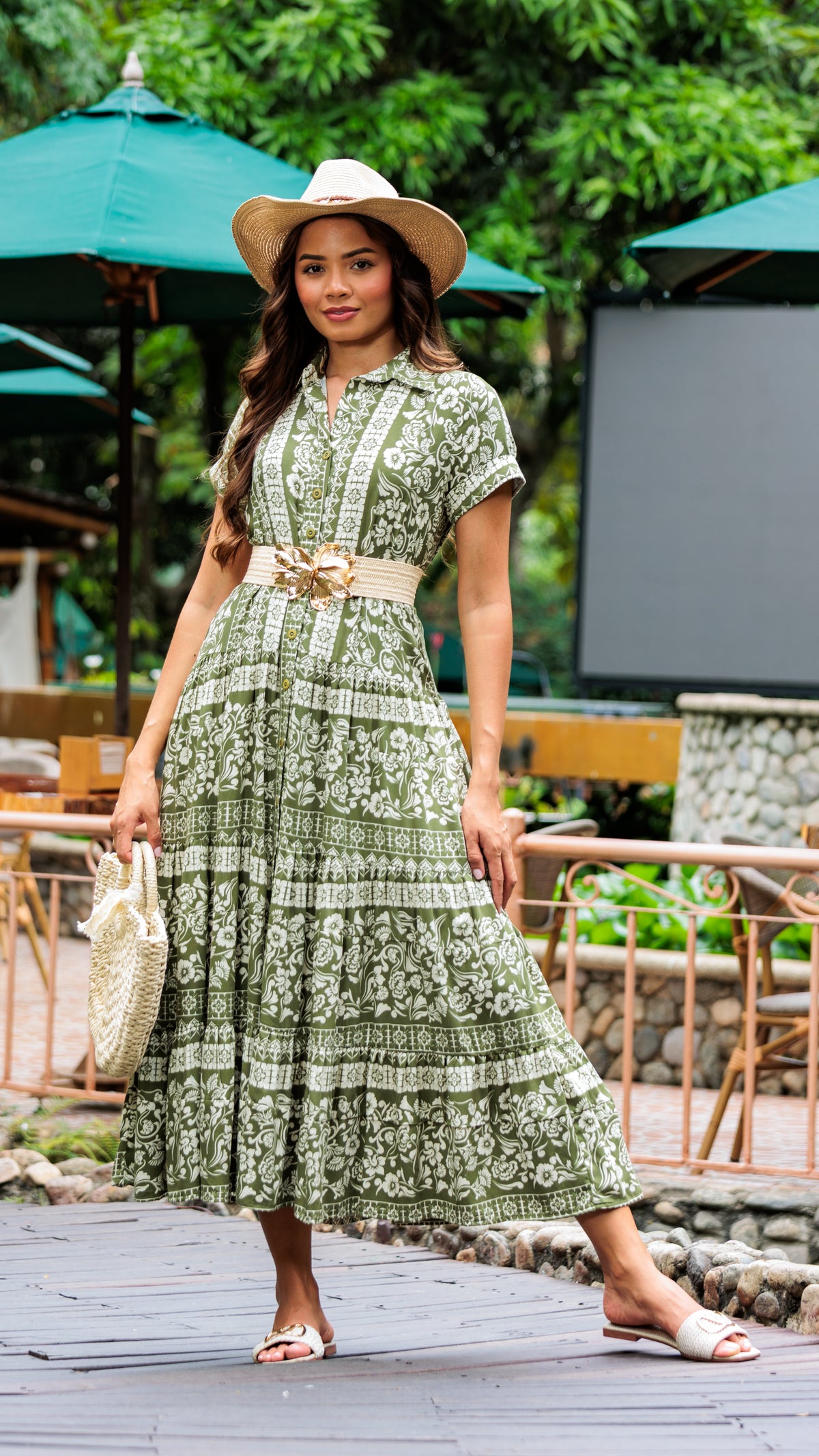VESTIDO DAMA MAXI RAYON  | MADAN F | 024015